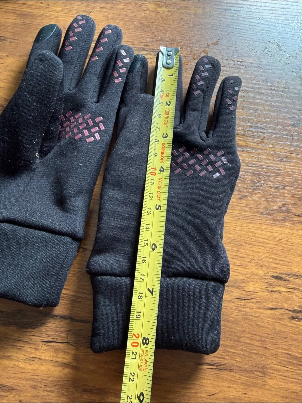 Carhartt Black Gloves with Light Blue Logo size M